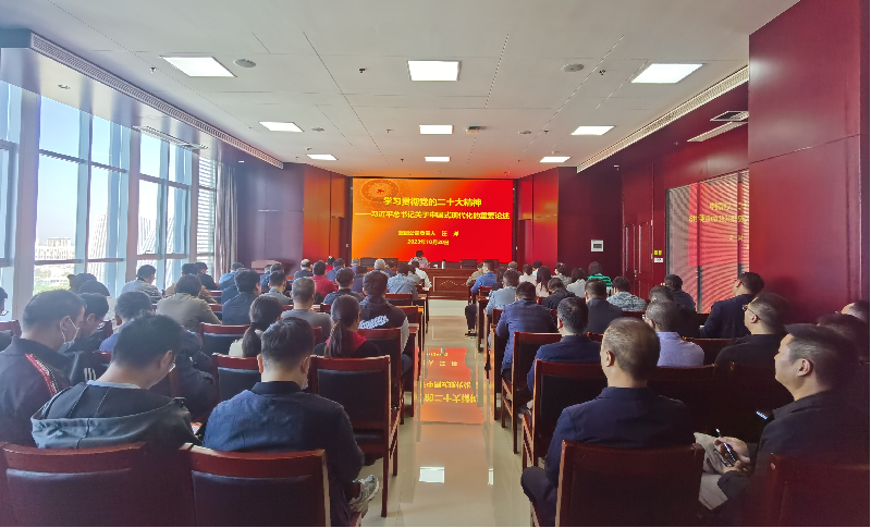 紧跟核心强忠诚 在深学细悟中坚定信仰信念 ——完美体育在线登录-完美online(中国)
负责人汪洋同志为全体党员讲授主题教育专题党课
